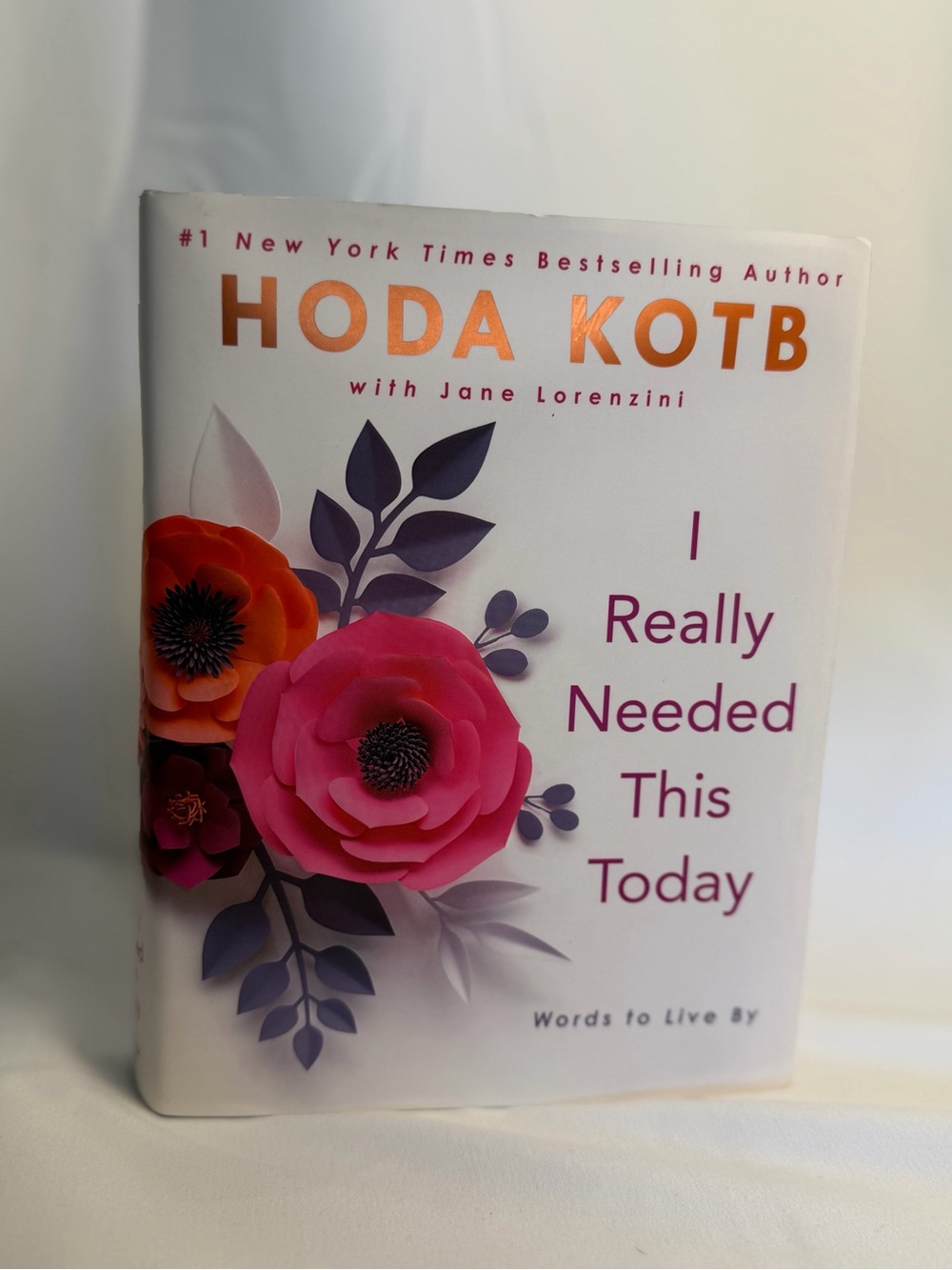 Hoba Kotb 'I Really Needed This Today' Decorative Book Accent - Pink Floral